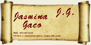 Jasmina Gaco vizit kartica